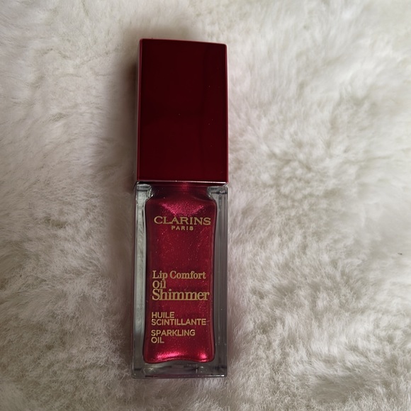 NIB Clarins Lip comfort oil shimmer in burgundy wine 7ml - Picture 2 of 4
